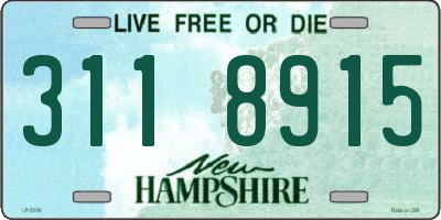 NH license plate 3118915