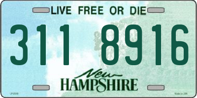 NH license plate 3118916