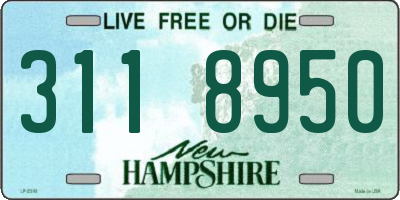 NH license plate 3118950
