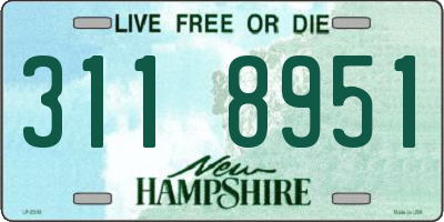NH license plate 3118951