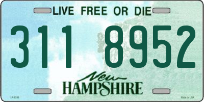 NH license plate 3118952