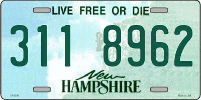 NH license plate 3118962