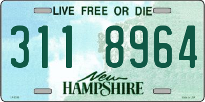 NH license plate 3118964