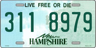 NH license plate 3118979