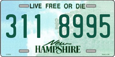 NH license plate 3118995