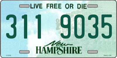 NH license plate 3119035