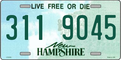NH license plate 3119045