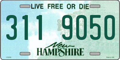 NH license plate 3119050
