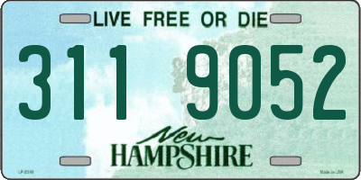 NH license plate 3119052