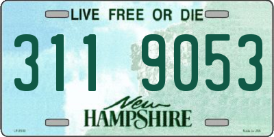 NH license plate 3119053