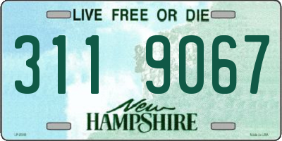 NH license plate 3119067