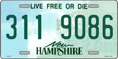 NH license plate 3119086