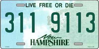 NH license plate 3119113
