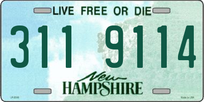 NH license plate 3119114