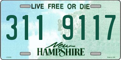 NH license plate 3119117