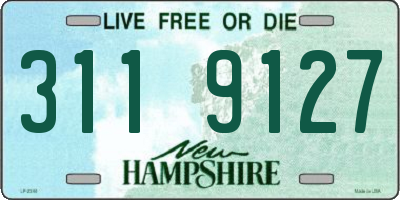 NH license plate 3119127