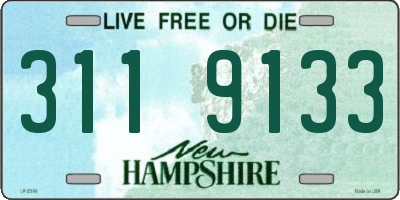 NH license plate 3119133