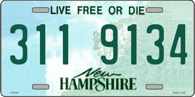 NH license plate 3119134