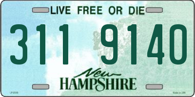 NH license plate 3119140