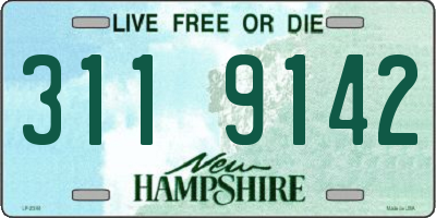 NH license plate 3119142