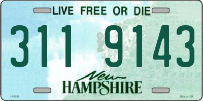 NH license plate 3119143