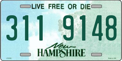 NH license plate 3119148