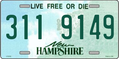 NH license plate 3119149