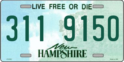 NH license plate 3119150