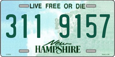 NH license plate 3119157