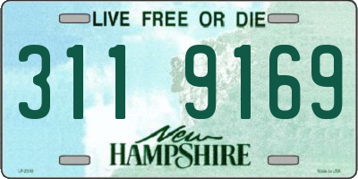 NH license plate 3119169