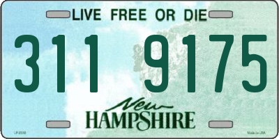 NH license plate 3119175