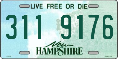 NH license plate 3119176