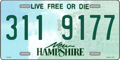 NH license plate 3119177