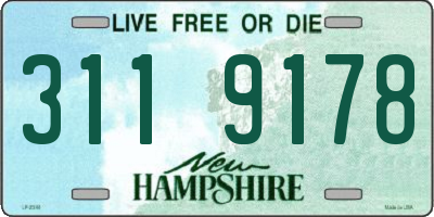 NH license plate 3119178