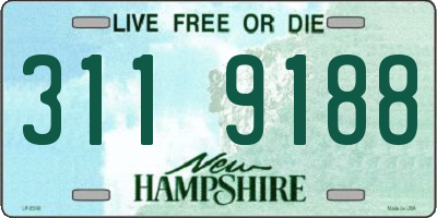 NH license plate 3119188