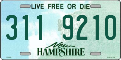 NH license plate 3119210