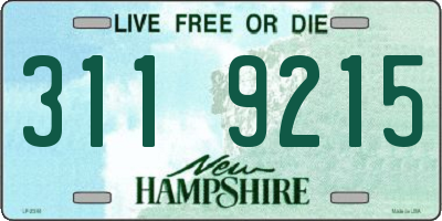 NH license plate 3119215