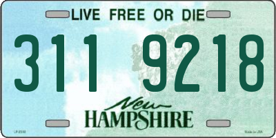 NH license plate 3119218