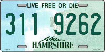 NH license plate 3119262