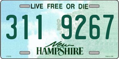 NH license plate 3119267