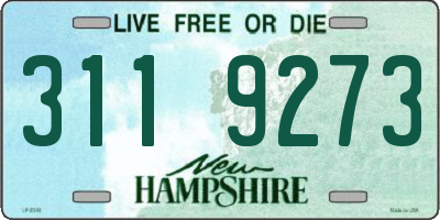NH license plate 3119273
