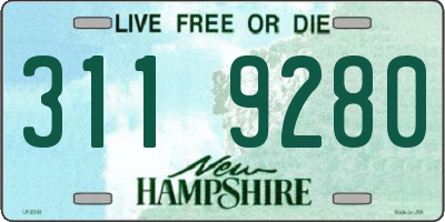 NH license plate 3119280