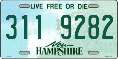NH license plate 3119282