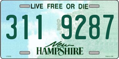 NH license plate 3119287