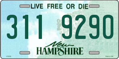 NH license plate 3119290