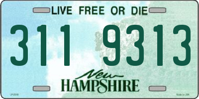 NH license plate 3119313