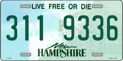NH license plate 3119336