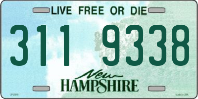 NH license plate 3119338