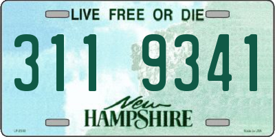NH license plate 3119341