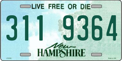 NH license plate 3119364